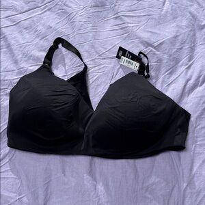 NWT torrid nursing bra in 40DDD black lightly lined no wire.